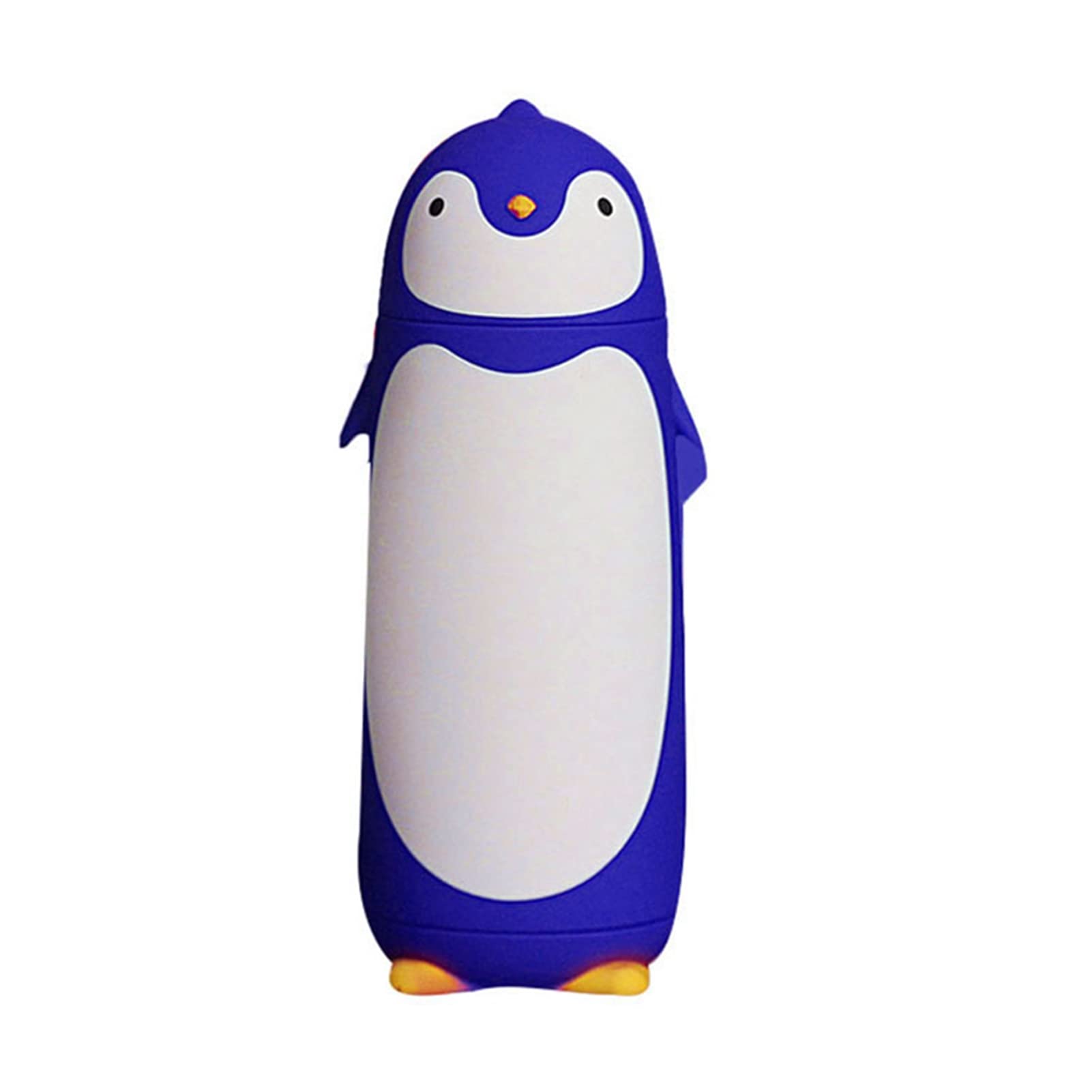 Fdit Stainless Steel Penguin Vacuum Insulated Travel Mug, 300ml, Blue, Glass and ABS Material, 7.4x7.4x18.9cm