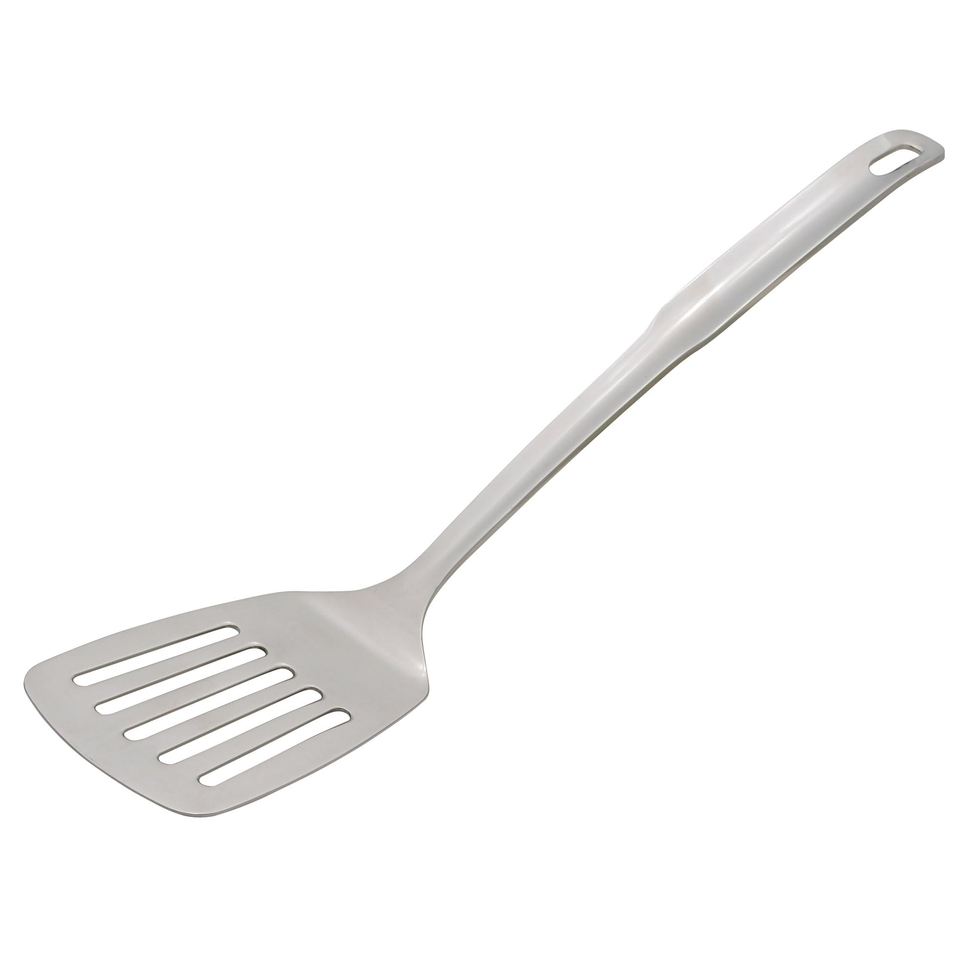 Hic Kitchen Hic Essential Slotted Turner With Long Handle, 18/8 Stainless Steel, 12.5-Inch