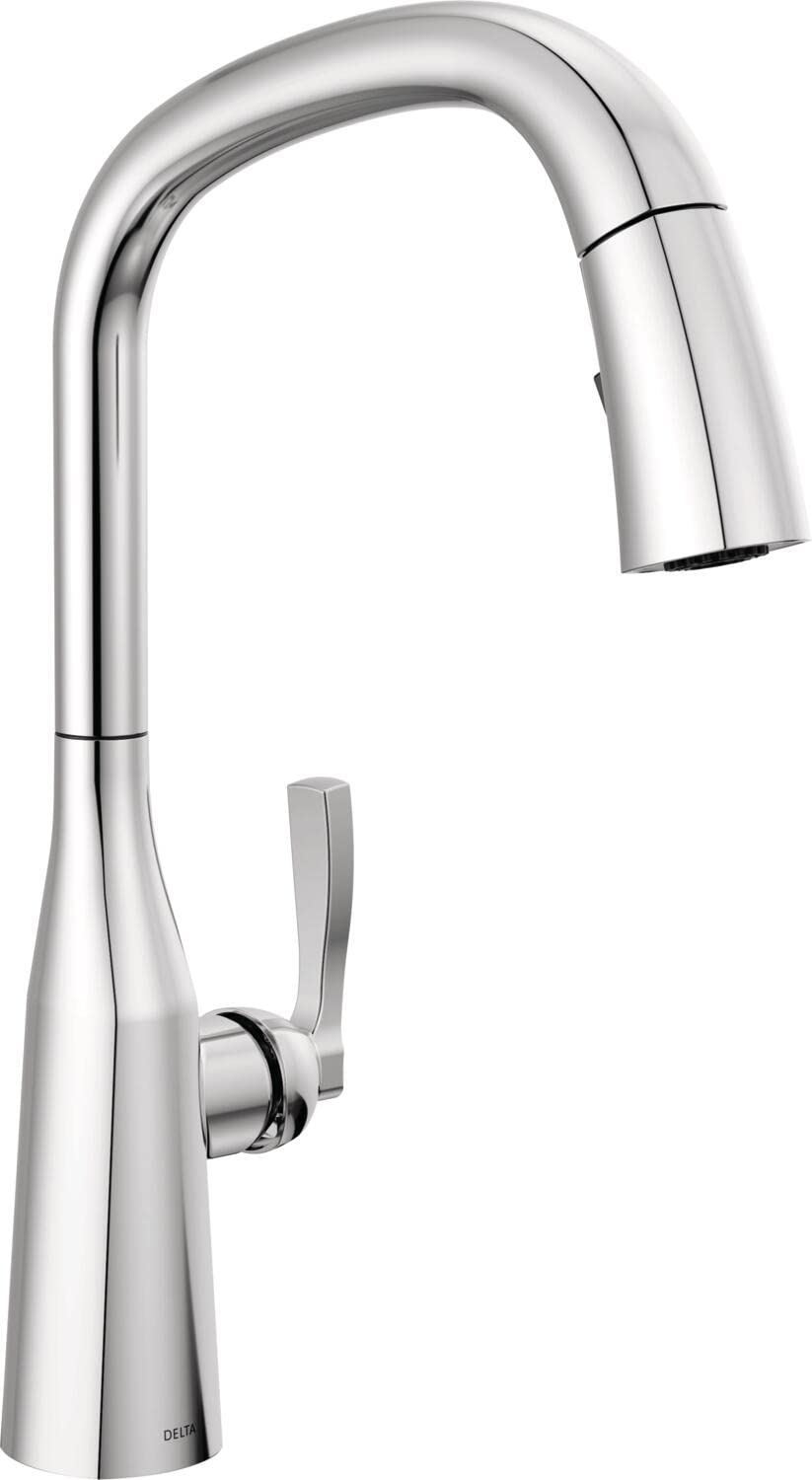 Delta Faucet Stryke Pull Down Kitchen Faucet Chrome, Chrome Kitchen Faucets with Pull Down Sprayer, Kitchen Sink Faucet, Faucet 