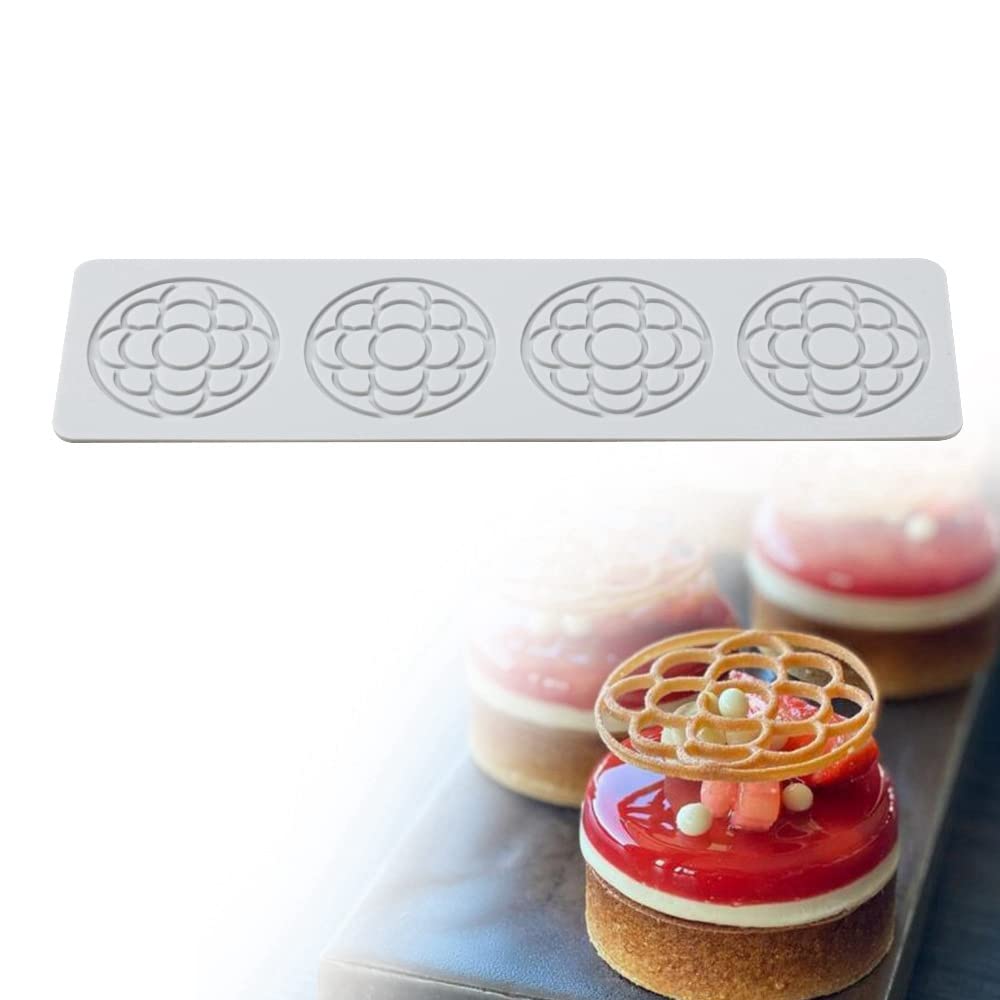 Flower Shape Silicone Mold 3D Flower Fondant Lace Pad Cake Silicone Mold Cake Fondant Silicone Mold Fondant Clay Mould For Sugar