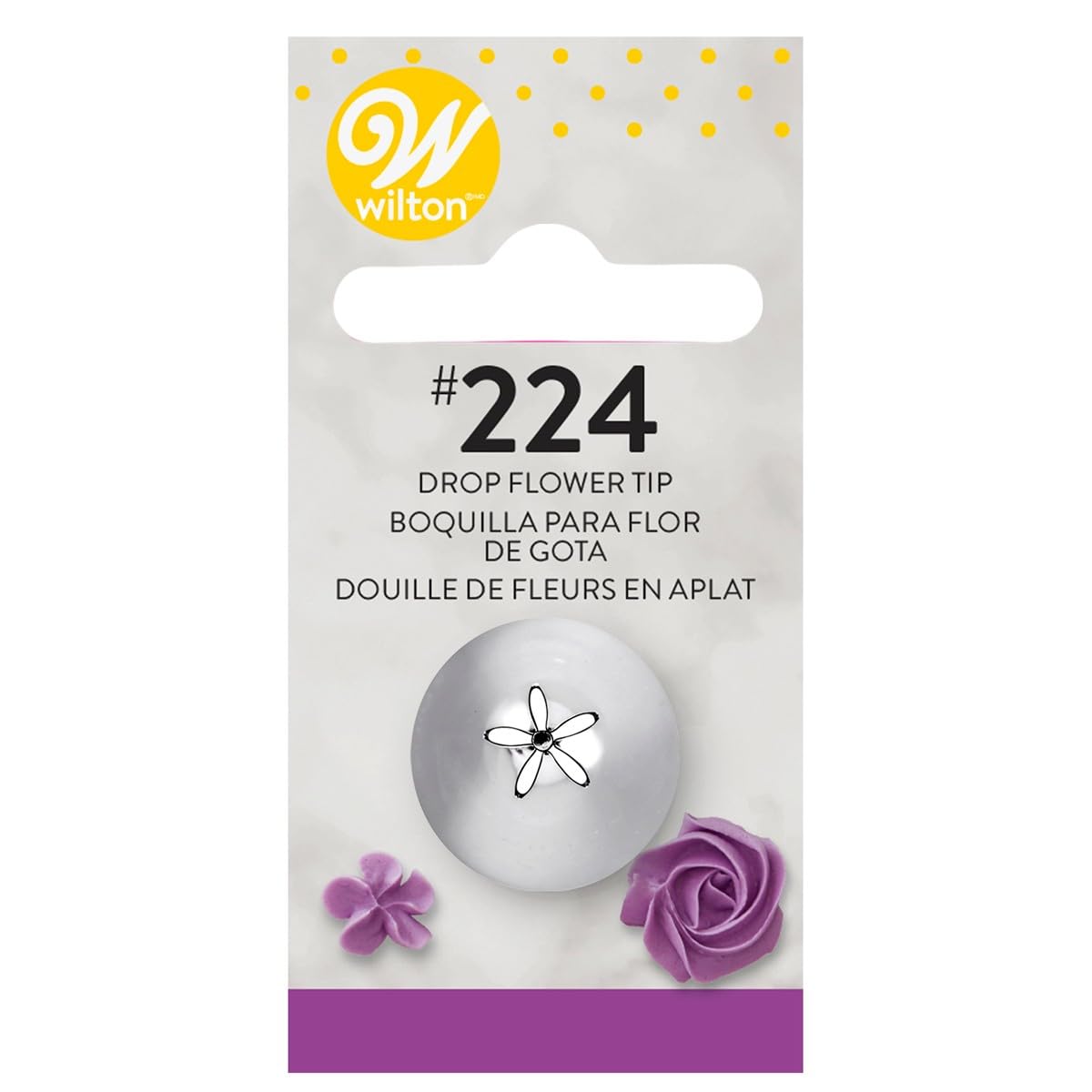 Wilton Drop Flower Decorating Tip, No. 224