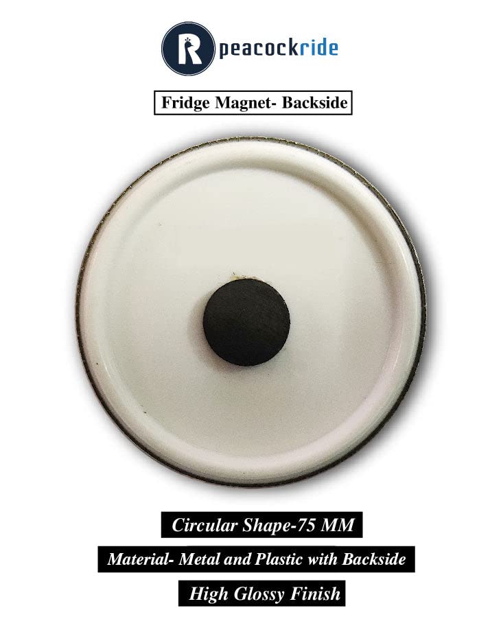 Peacockride Proud To Be An Indian I Indian Flag Fridge Magnet (Metal, Multicolour, 75Mm)