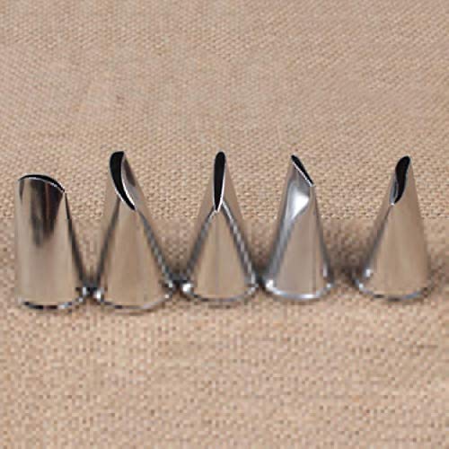 Russian Piping Tips Set, Airlxf 5Pcs Stainless Steel Flower Cake Cupcake Decorating Supplies Kit Flower Frosting Tips Diy Icing