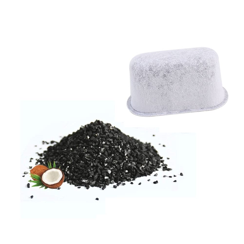 Veterger Replacement Parts Water Filter Holder With 3 Pack Charcoal Water Filters,Compatible With Cuisinart Coffee Maker (White)