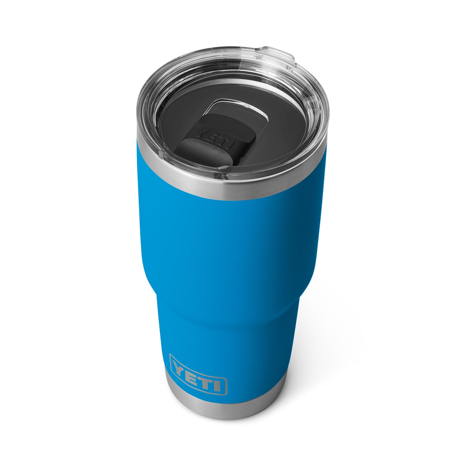 Yeti Rambler 30 Oz Tumbler, Stainless Steel, Vacuum Insulated With Magslider Lid, Big Wave Blue