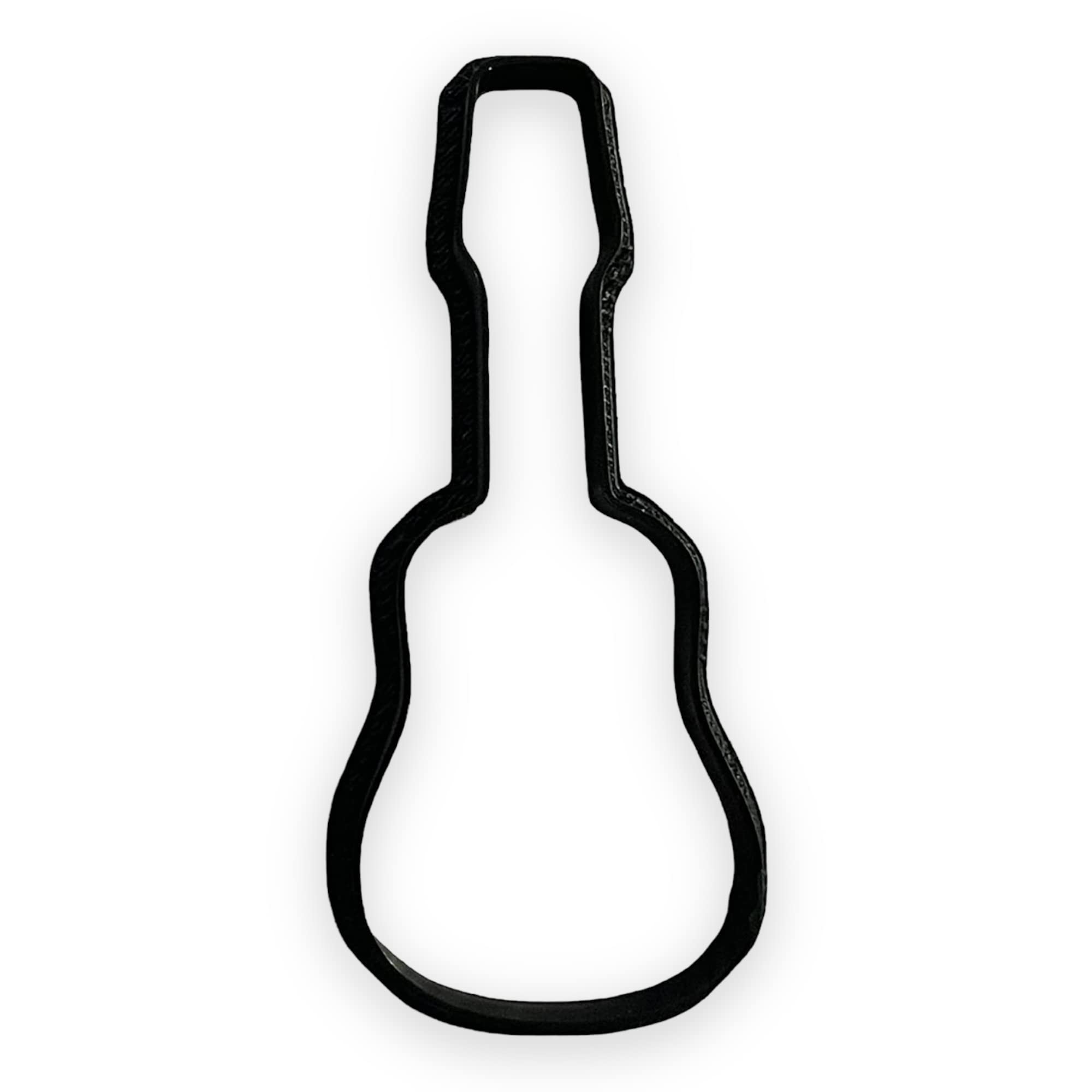 Acoustic Guitar Cookie Cutter With Easy To Push Design, For Baby Shower, Work Events, And Birthday Celebrations (5 Inch)