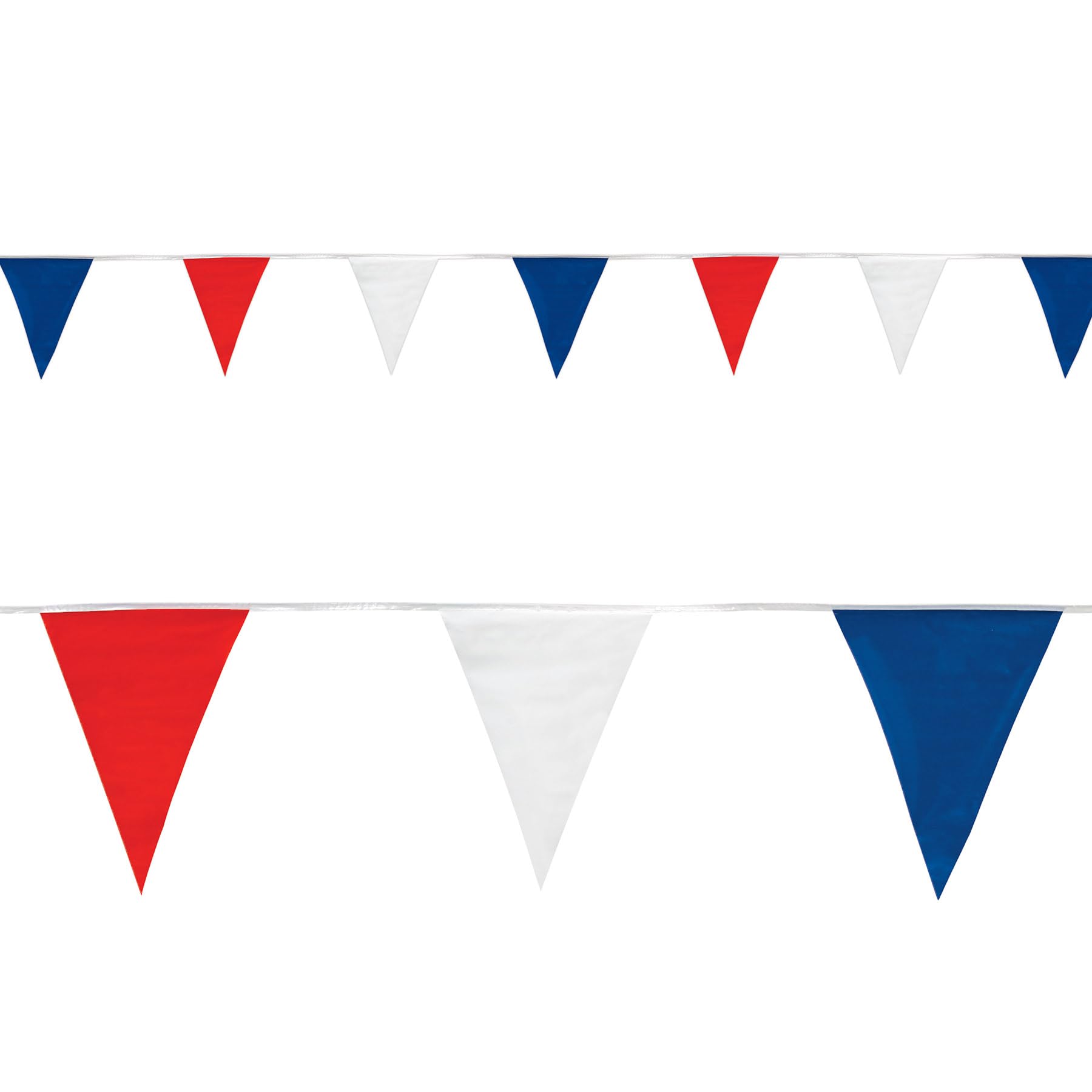 Beistle Red Blue White Outdoor Pennant Banner, 17 By 30-Feet