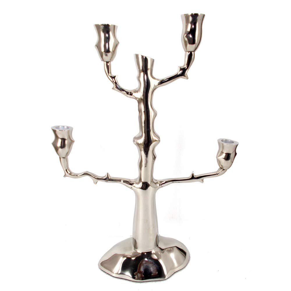 Benzara BM165394 Copper Aluminum Candle Holder