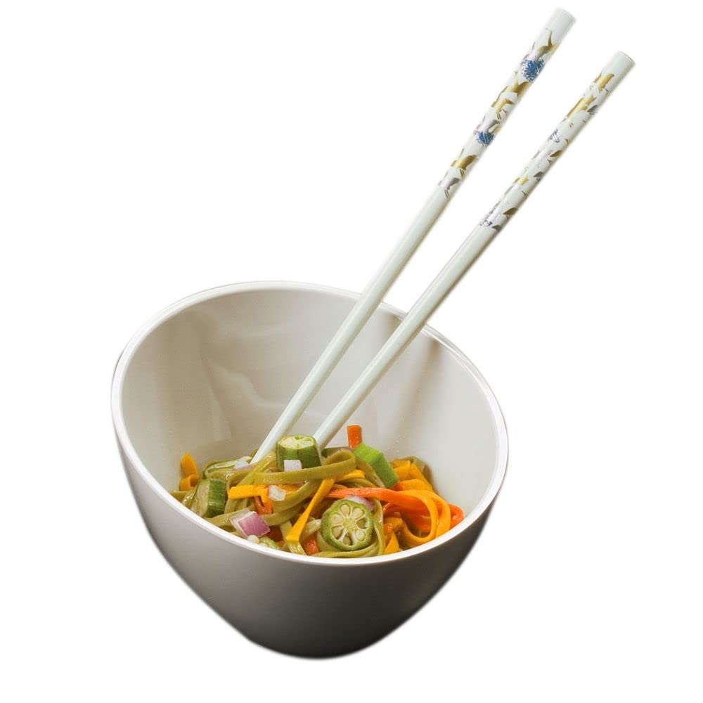 American Metalcraft Melsl52 Endurance Melamine 5'' Angled Round Bowl, 11-Ounce, White