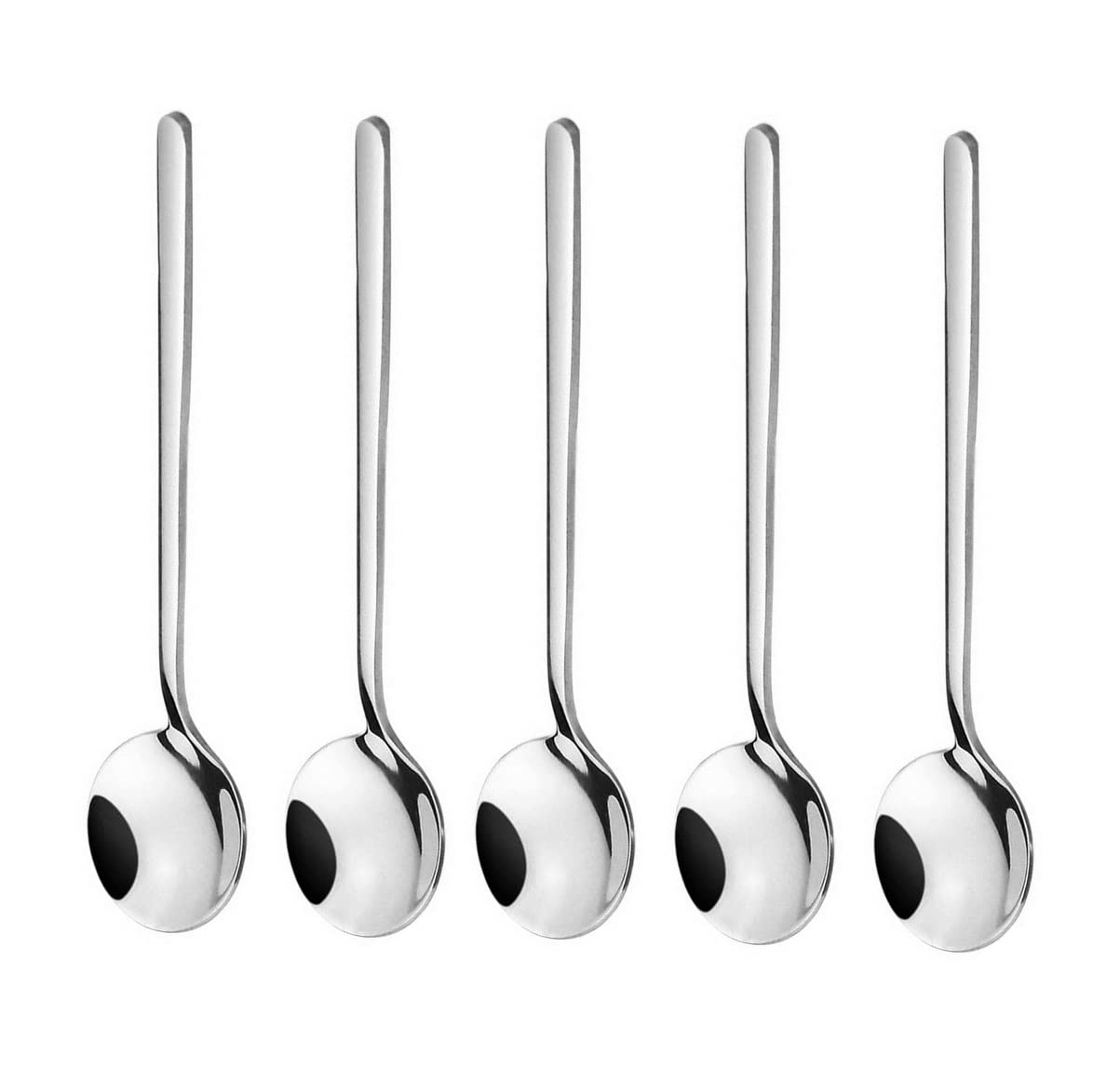 10 Pack Espresso Spoons 18/10 Stainless Steel Teaspoons Set For Coffee Sugar Dessert Cake Ice Cream Soup Antipasto Cappuccino, 5