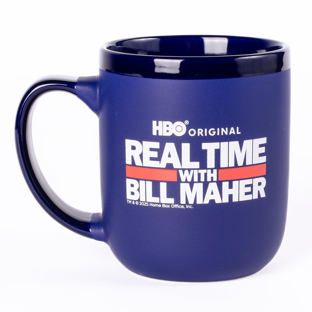 HBO Real Time with Bill Maher Season 23 Ceramic Mug, 16 oz. Coffee Cup  Officially Licensed