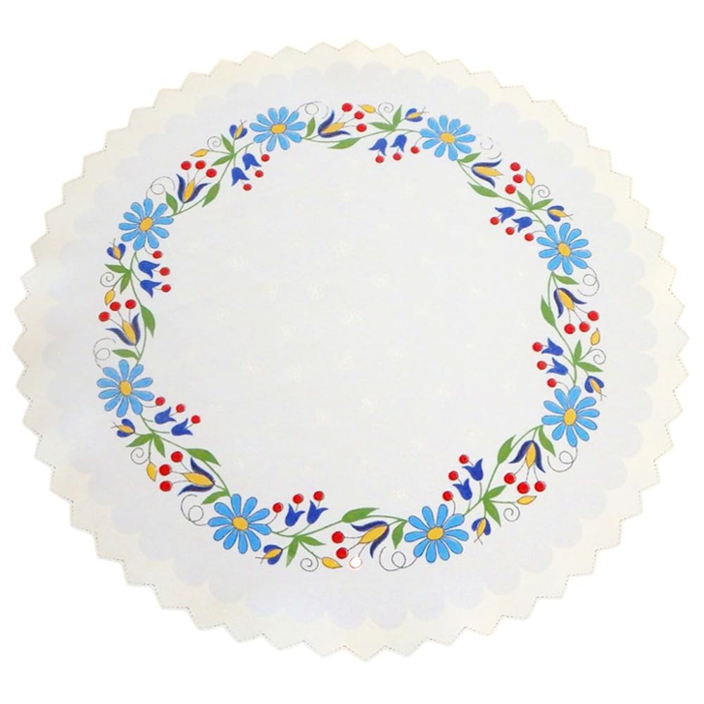 Polish Traditional Easter Doily Basket Cover (Kashubian Flowers)