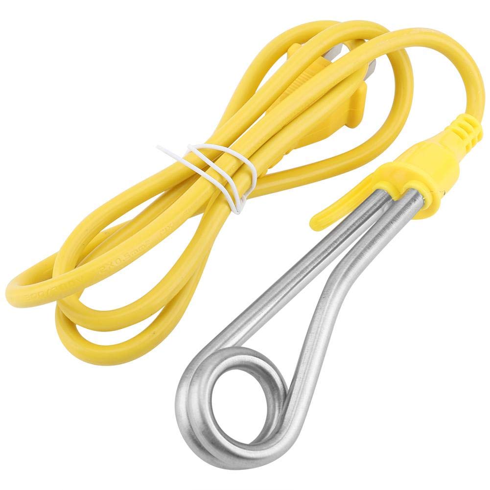 600W Electric Handheld Heater, Stainless Steel Immersion Heater Element Mini Boiler Hot Drinking Water Coffee Portable Travel Ki