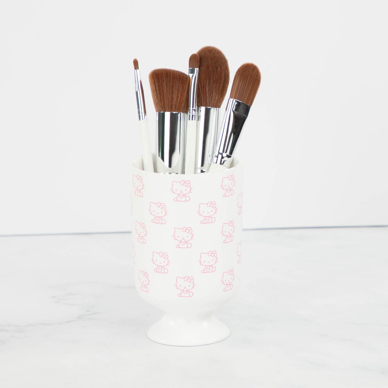 Hello Kitty Bathroom Tumbler - Pink & White Resin Toothbrush/Pencil Holder - Bathroom Accessory