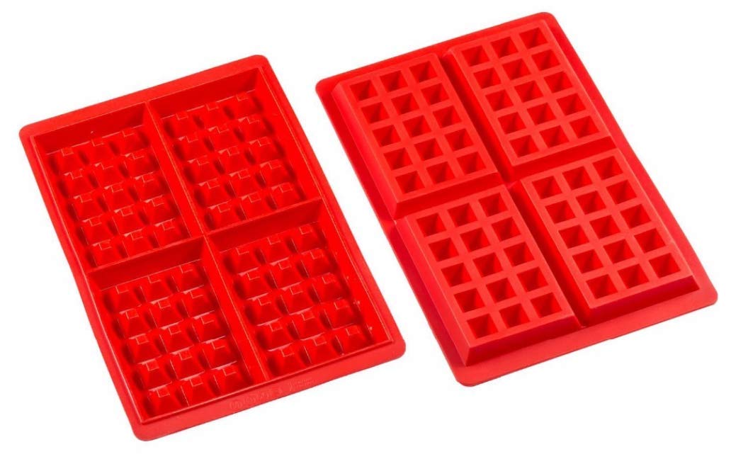 Waffle Mold Silicone Waffle Mold 4 Cavities Waffle Mold Silicone Waffle Maker Baking Tray Mold For Waffle Cake Chocolate Craft C