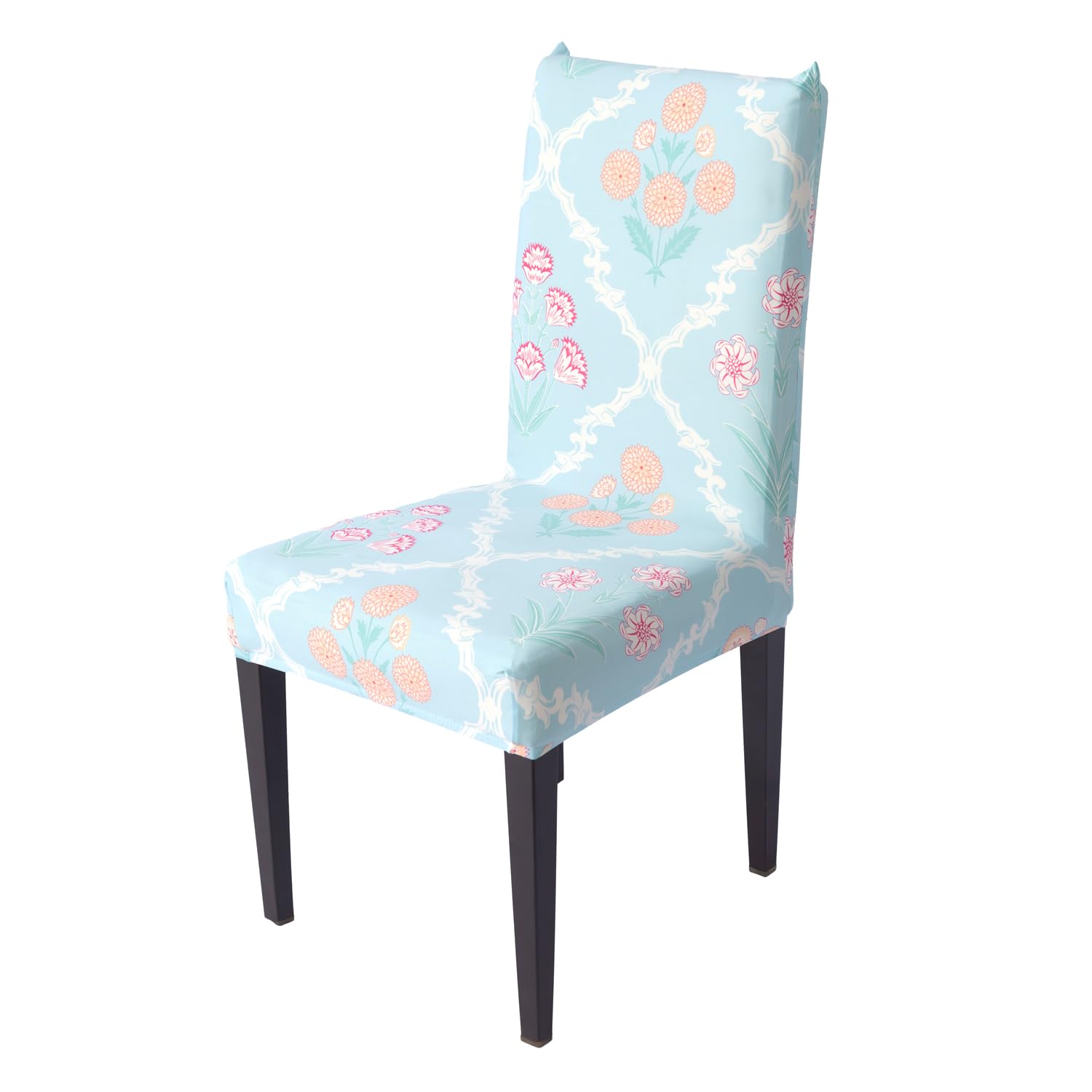 House Of Quirk Elastic Chair Cover Stretch Removable Washable Short Dining Chair Cover Protector Seat Slipcover (Pack Of 1, Guls