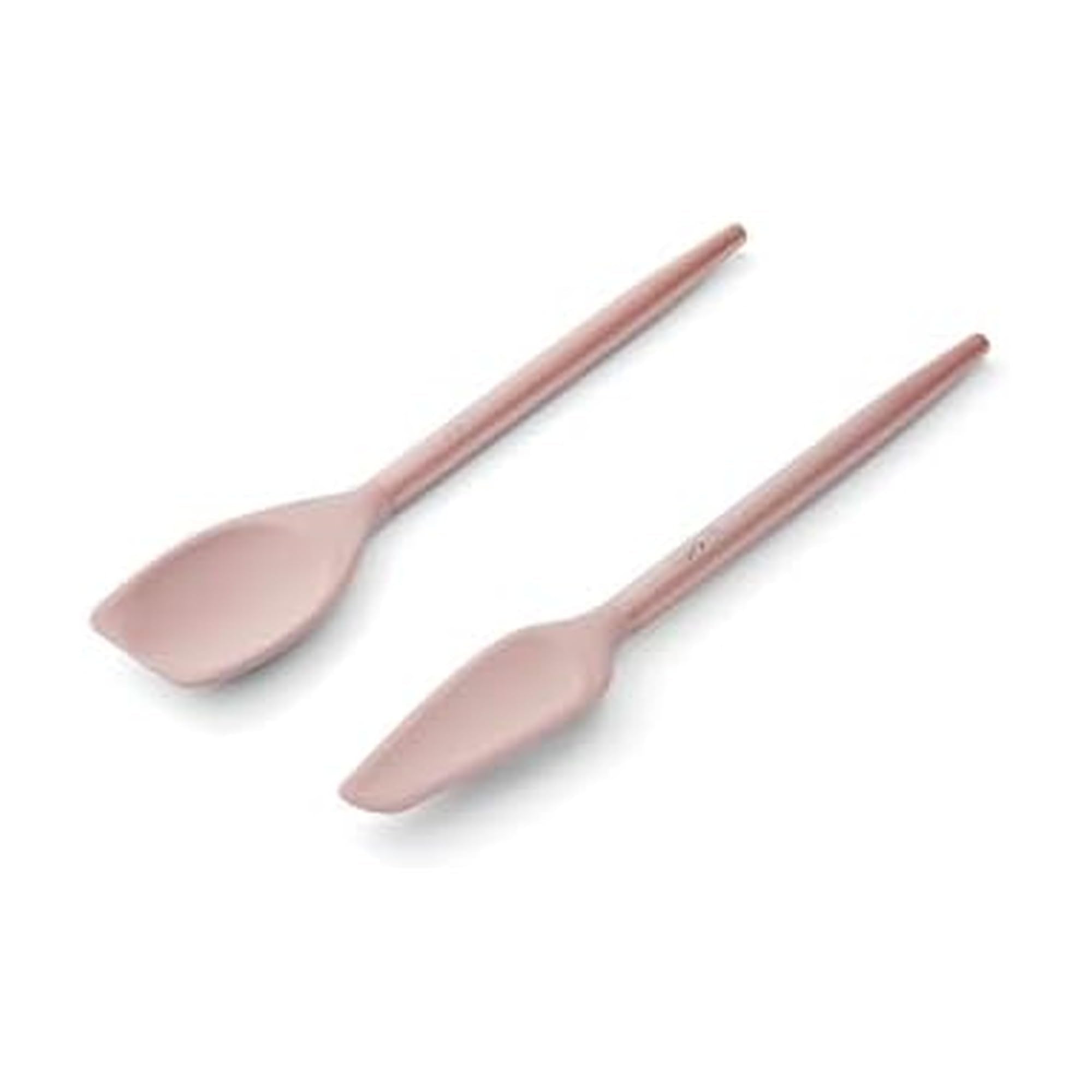 Dolly Parton Mini Jar Scraper and Spoon Spatula Set, Blush Kitchen Utensils, Dishwasher Safe, 2 Piece