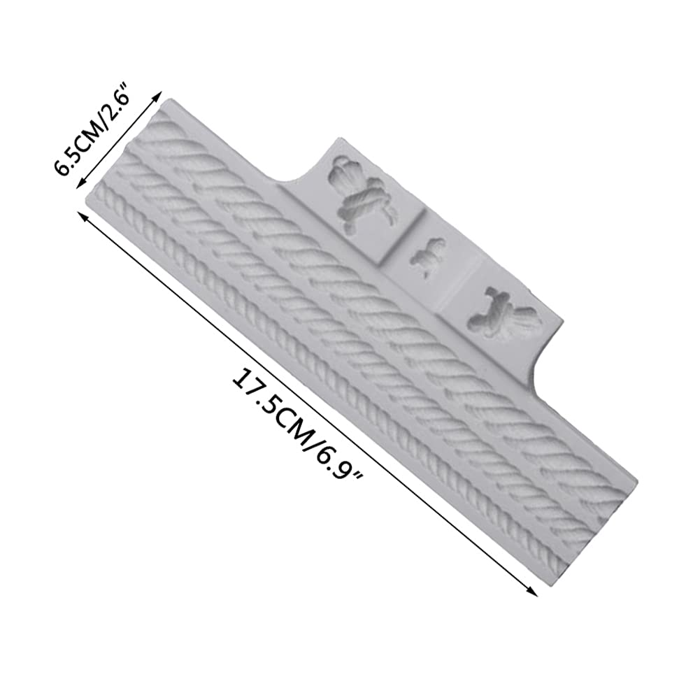 Ropes And Knots Silicone Mold For Fondant Cake Decorating Cupcakes Sugarcraft Cookies Candies Cards And Clay Diy Baking Tools