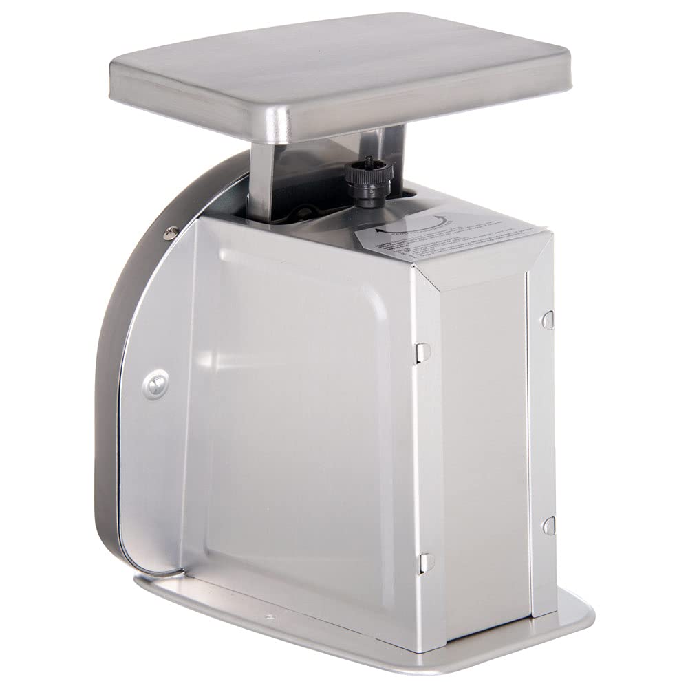 San Jamar Ms Series Mechanical Dial Scale Manual Food Scale With 2 Pound Capacity For Kitchens, Restaurants, And Cooking, Metal,