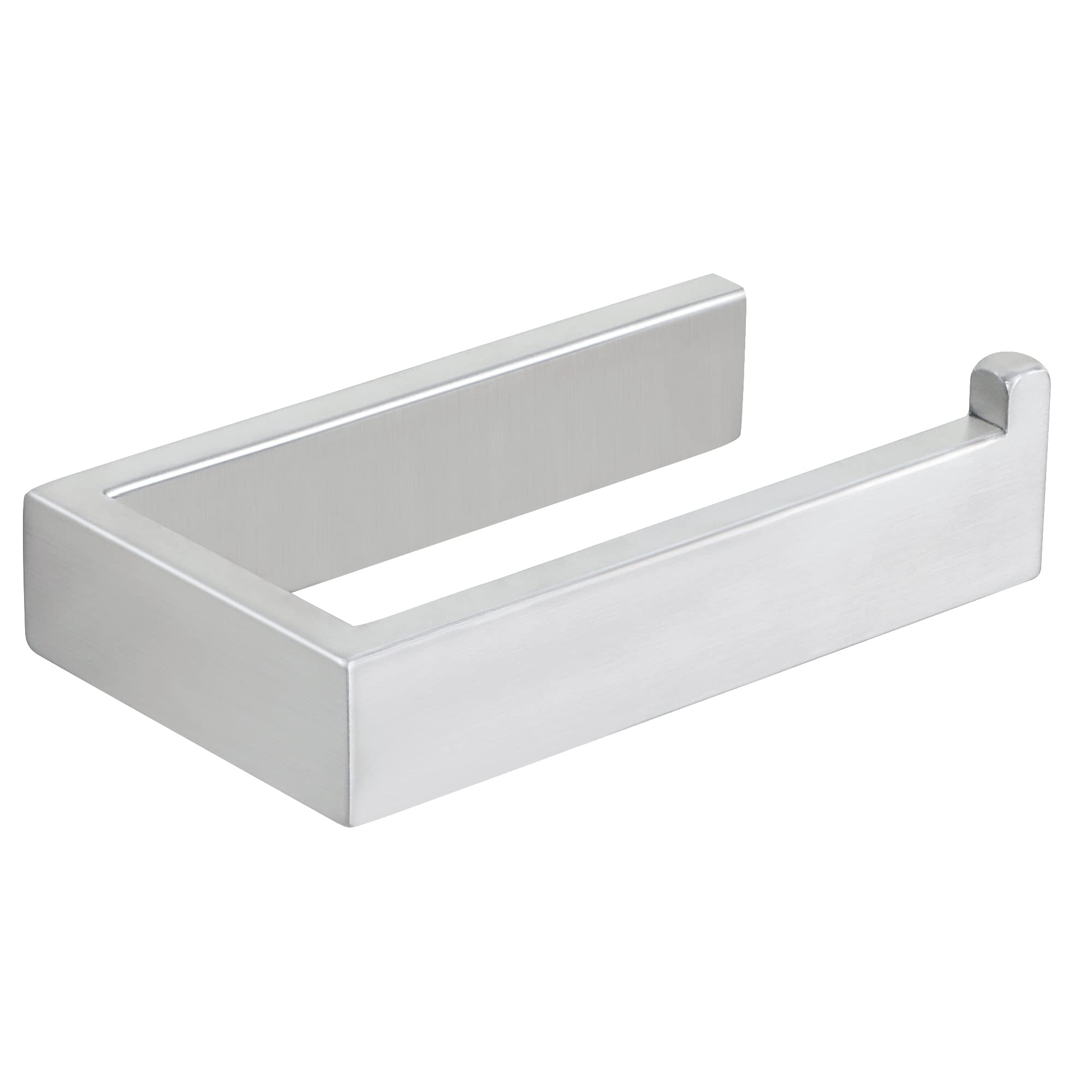 Sayayo Brushed Nickel Toilet Paper Holder Wall Mount, Toilet Tissue Holder For Bathroom Tp Holder Square, Sus304 Stainless Steel