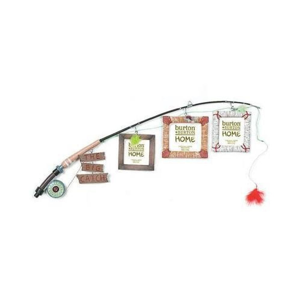 The Big Catch Fly Fishing Pole Photo Picture Holder Frame Themed Decor