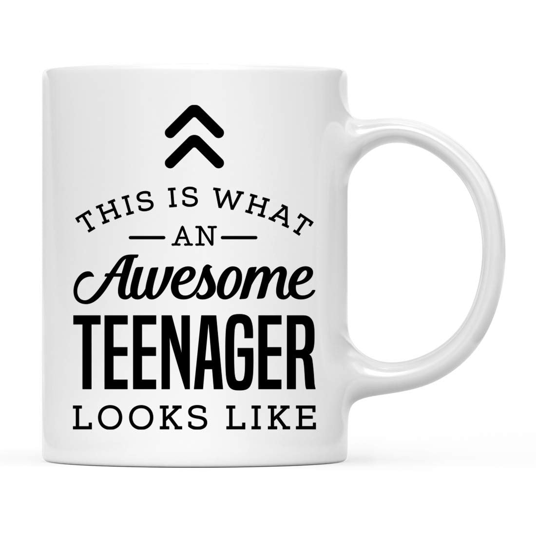 Andaz Press 11oz. Ceramic Coffee Tea Mug Gift, This is What an Awesome Teenager Looks Like, 1-Pack, Birthday Gift Ideas Coworker