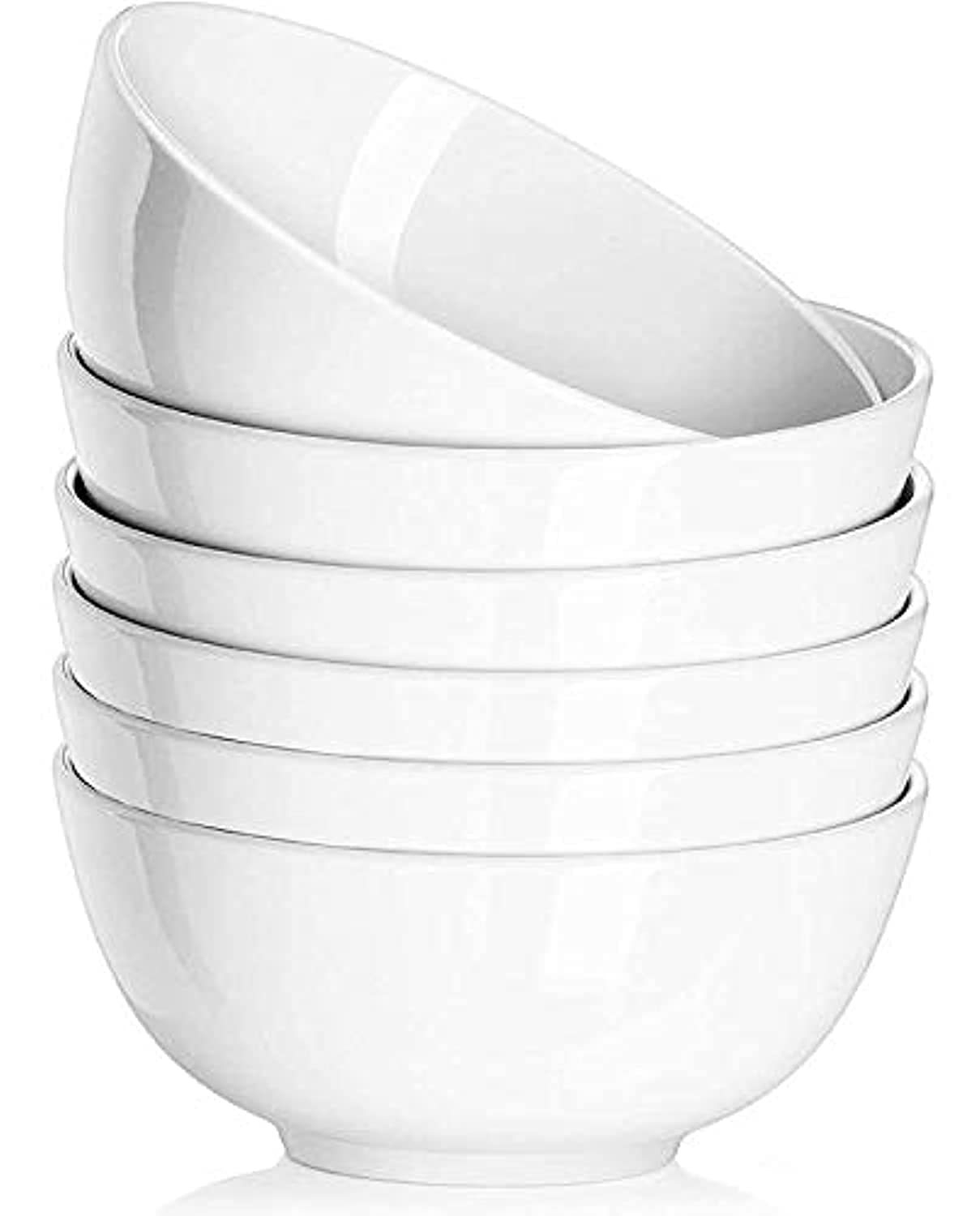 Delling 10Oz Porcelain Bowls - Small Bowls - White Ceramic Bowls For Kitchen, Dessert Bowls For Ice Cream, Small Serving Bowls F