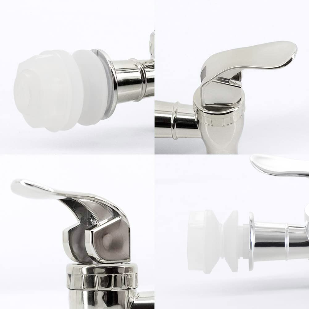 Hgzaccompany 2 Pack Push Style Faucet for Beverage Dispenser Carafe  Beverage Dispenser Replacement Spigot Lever Pour Spout for Beverage Dispenser