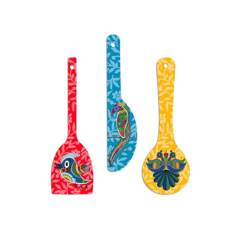 Artvibes Birds Wooden Wall Hanger for Home | Office | Living Room | Gift | Modern Decoration Items | Kitchen Wall Decor | Home D