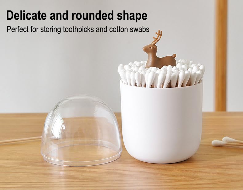 Akoak 1 Pack Empty Four Season Plant Toothpick Box/Animal Cotton Swab Box, Reusable, Keeps Swabs And Toothpicks Clean And Easy T