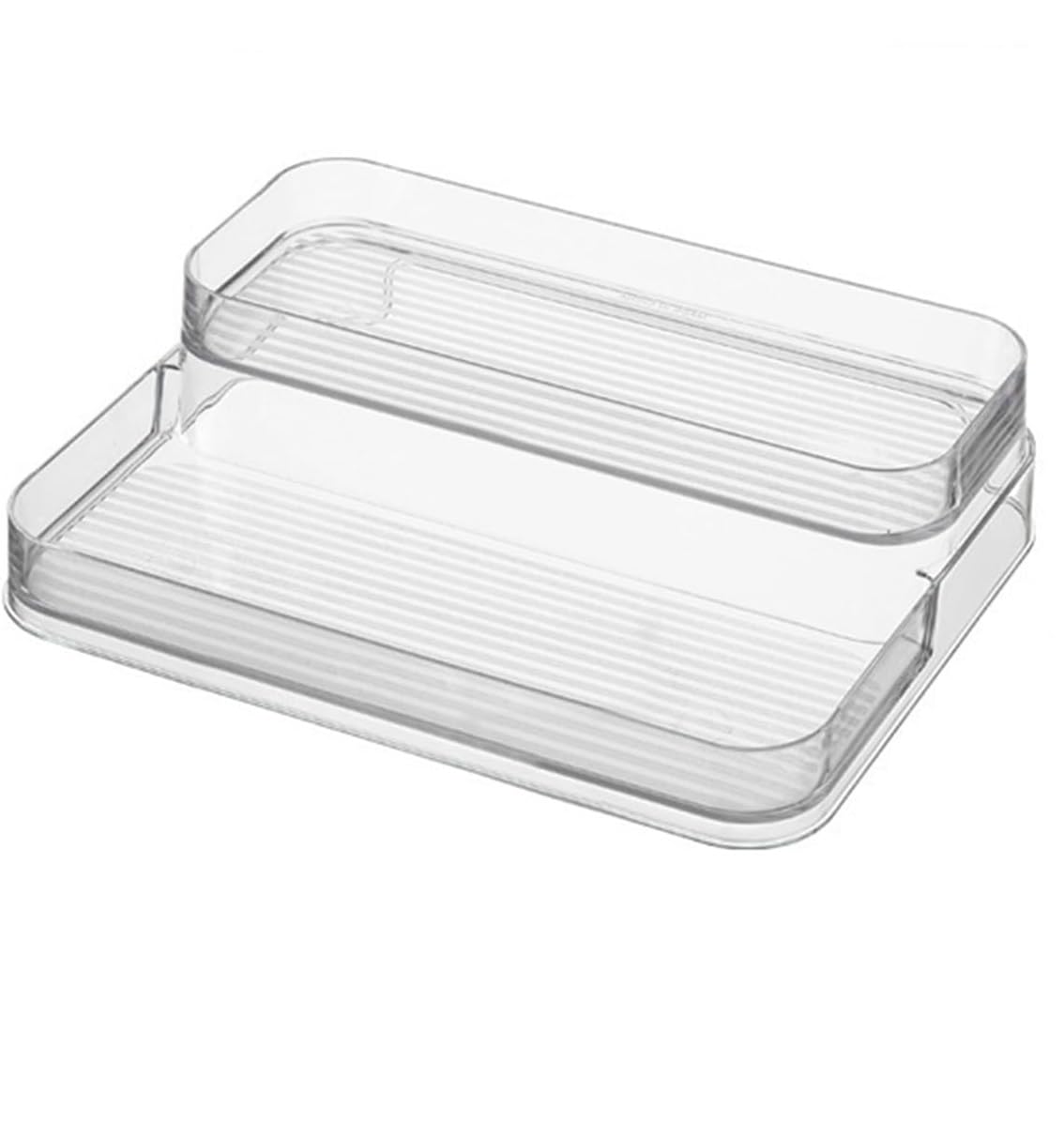 Dr Mall Plastic Clear Spice Rack 3 Tier Pantry Kitchen Rack Spice Rack Cabinet Organizer Countertop Rack Bathroom Shelf Office D