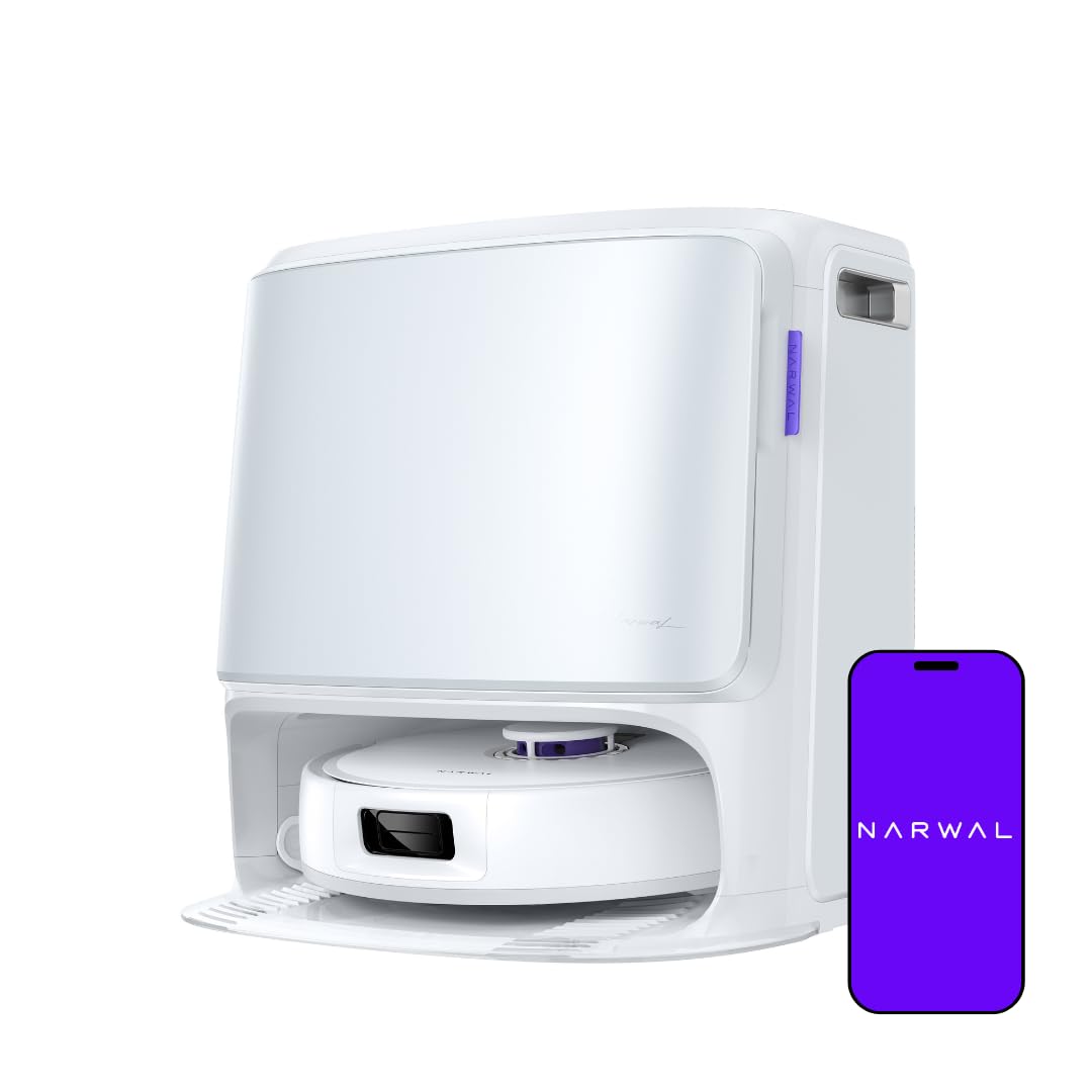 Narwal Freo X10 Pro Robot 2-In-1 Vacuum And Mop, 11000Pa Suction, Edgereach Mopping, Zero Tangle Technology, Self-Emptying With 