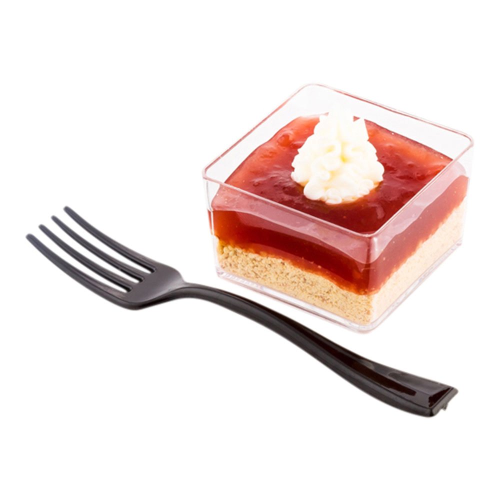 Restaurantware 4 Inch Mini Forks 500 Disposable Tiny Forks - Heavy-Duty Pair With Hors D'Oeuvres Desserts Or Samples Seagreen Pl