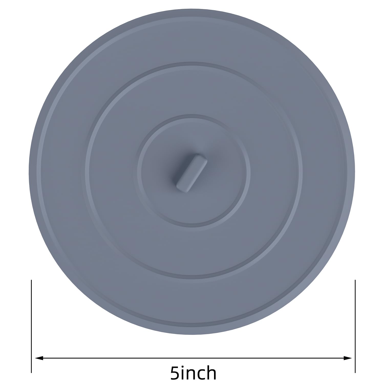 Hibbent 4 Pack Bath Tub Stopper  Flat Suction Sink Stopper Rubber Silicone Shower Drain Bath Plug Stopper for Kitchen  Bathroom and Laundry Sink (White-Grey)