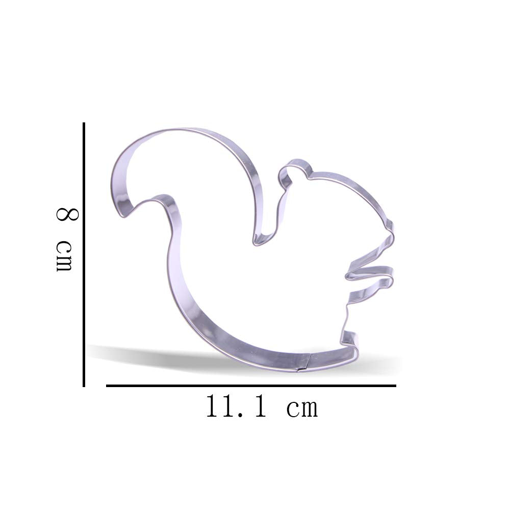 4.4 Inch Squirrel Cookie Cutter - Stainless Steel