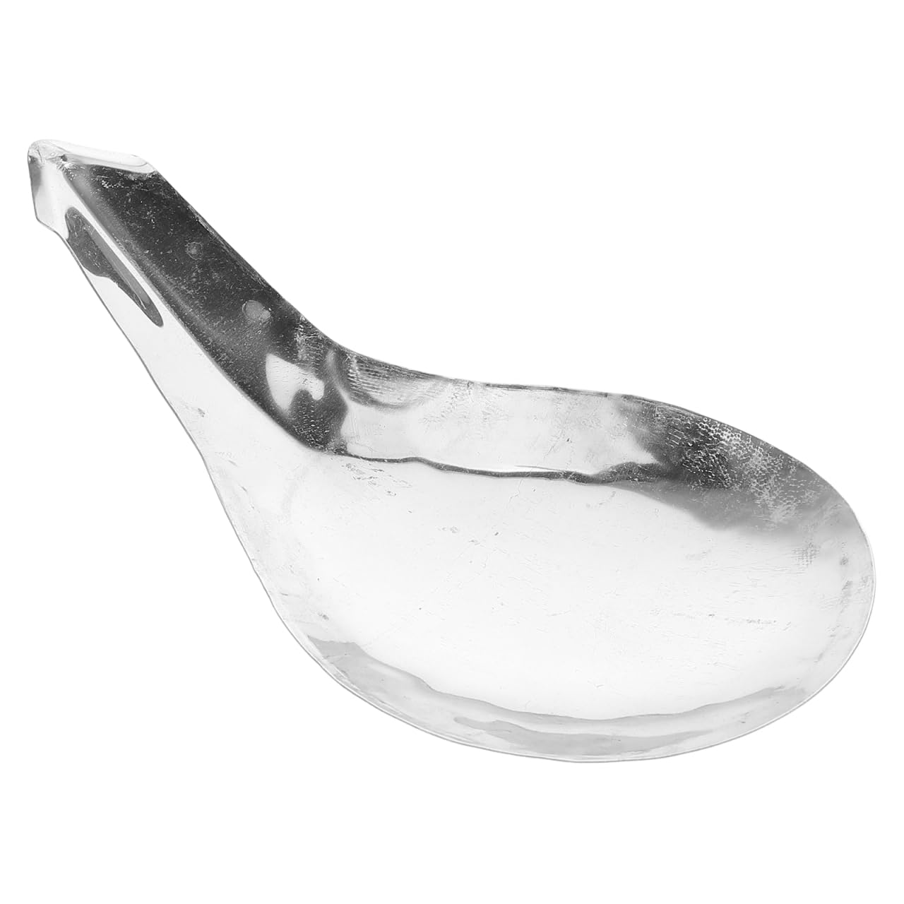 Hoement Stainless Steel Tofu Ladle 6.88In Flat Bottom Cooking Spoon for Tofu Brain Jelly Rice Serving with Ergonomic Handle Kitc