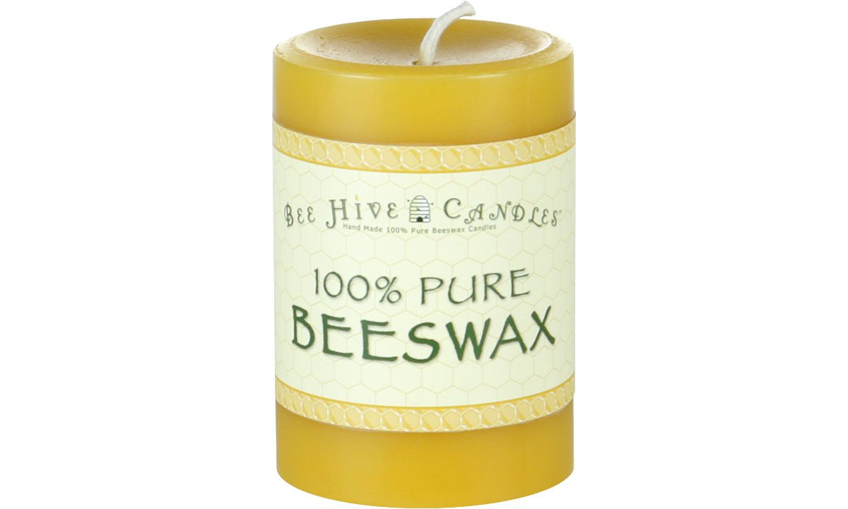 Bee Hive Candles 100% Pure Beeswax Pillar Candle (3 x 4)