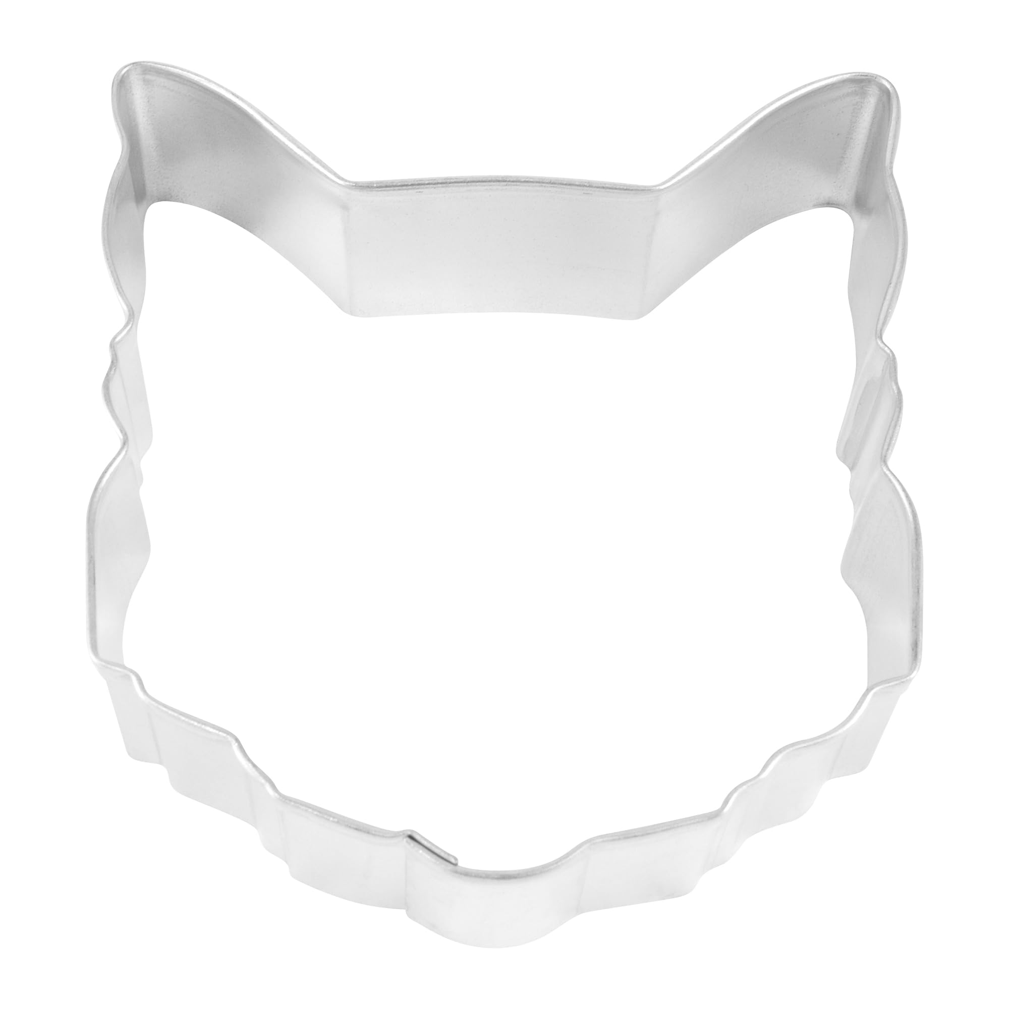 R&M Cat Face 3.5'' Cookie Cutter In Durable, Economical, Tinplated Steel