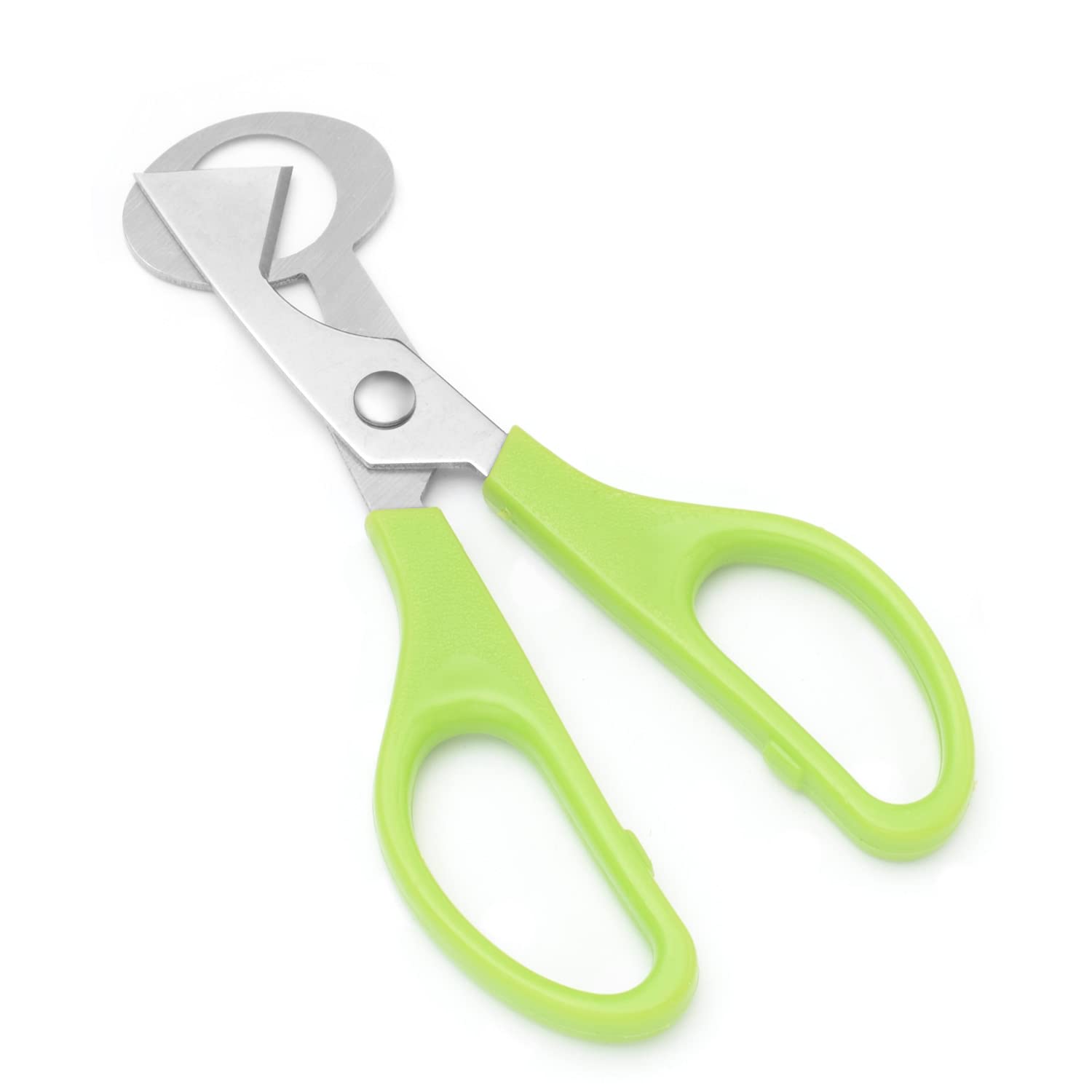Qicaitu 3Pcs Quail Egg Cutter Scissors Kitchen Egg Shears Tool (Green,Black,Yellow)