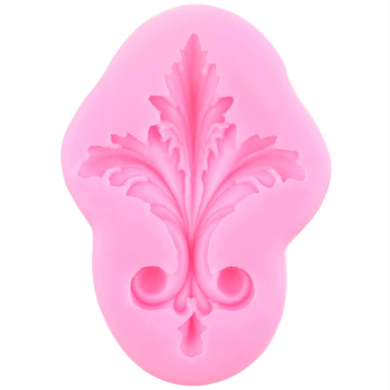 Mypracs Baroque Style Curlicues Scroll Lace Silicone Fondant Molds Relief Flower Mold Filigree Mold For Cake Decorating Cupcake