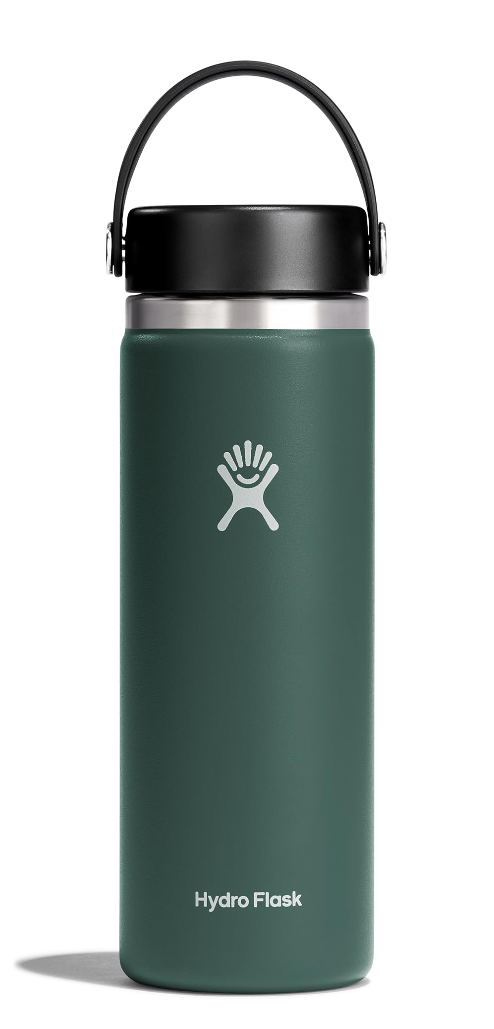 Hydro Flask 20 Oz Wide Mouth Flex Bottle, Stainless Steel Insulated Water Bottle, Leakproof, Cupholder-Friendly, Double Wall