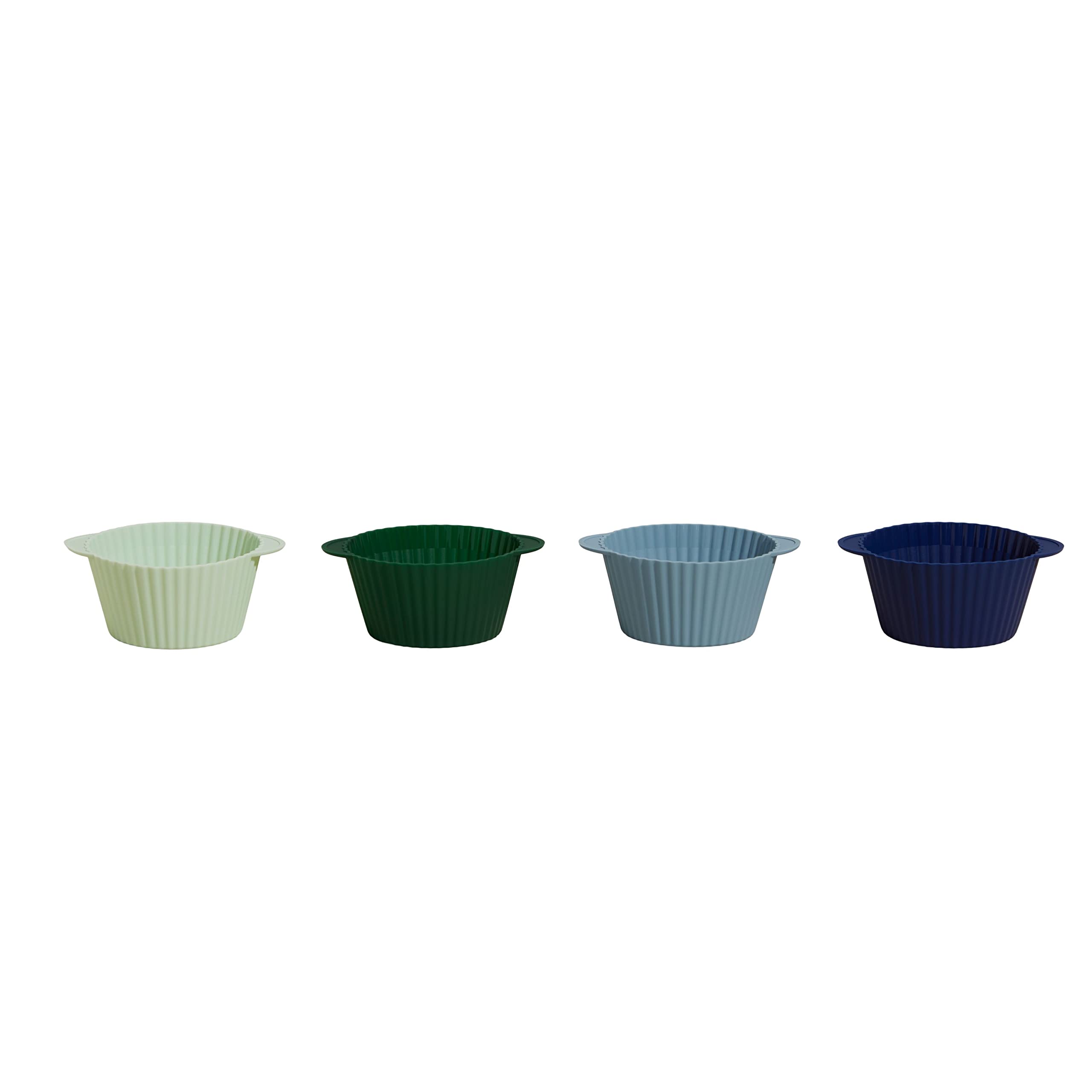 Gir: Get It Right Premium Silicone Cupcake Liners - Reusable Non-Stick Baking Cups - 12 Pack, Frosty Mint