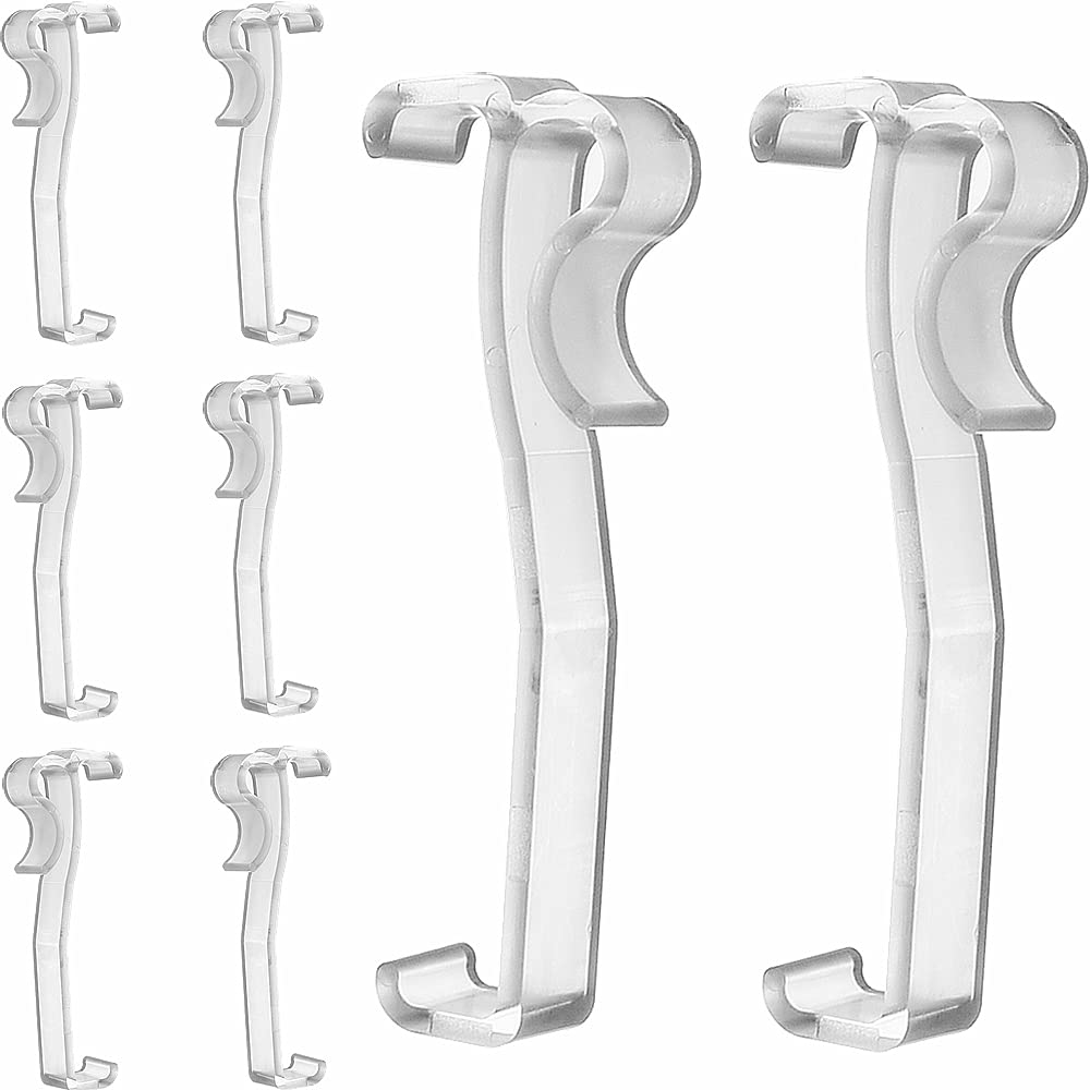 Valance Clips 10pcs 3   Window Blinds Hidden Clip Clear Plastic for Horizontal Blinds Valance Retainer Holder