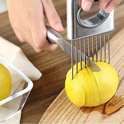 Onion Holder Slicer Stainless Steel Cutting Kitchen Gadget Niftyplaza Multipurpose Prongs Vegetable Tomato Cutter Kitchen Tool