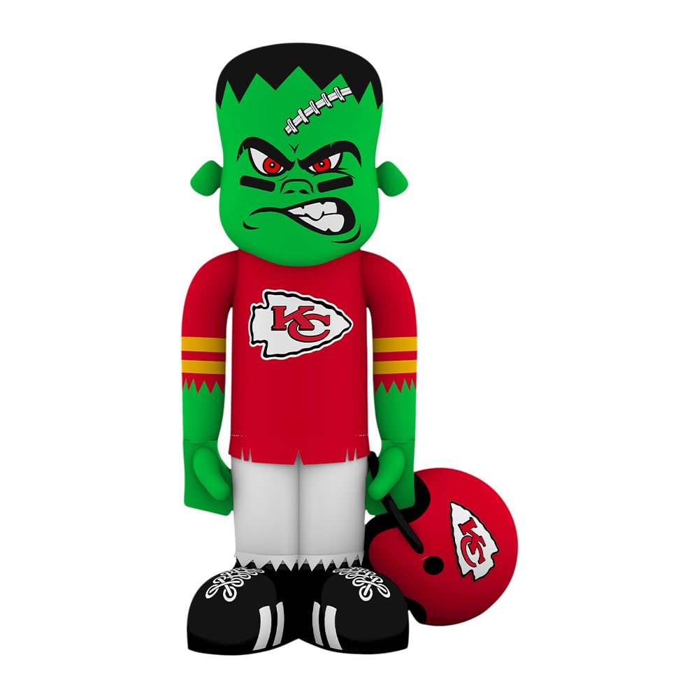 Sporticulture NFL Kansas City Cheifs 7 8 Blow Up Inflatable Steinbacker with LED Lights & Built-in Blower - Balloon Merchandise 