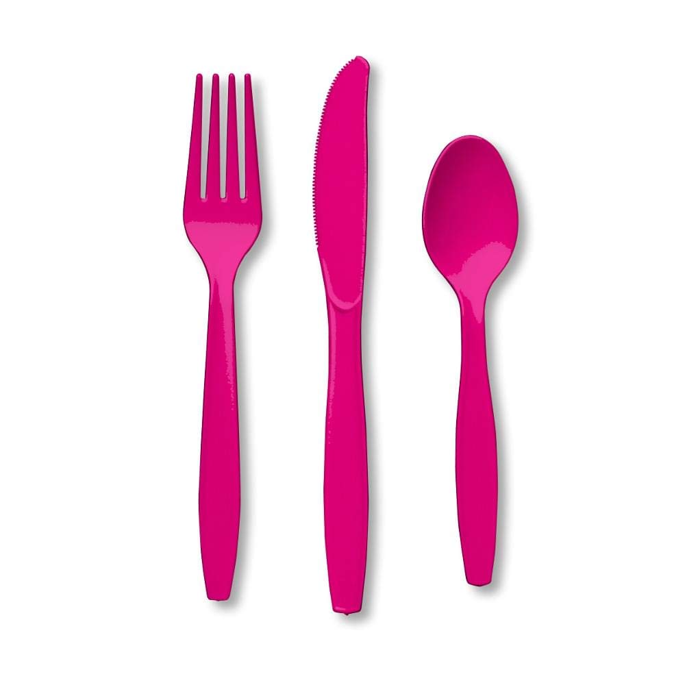 Cutlery Hot Magenta 24Ct Size 24Ct Cutlery Hot Magenta 24Ct