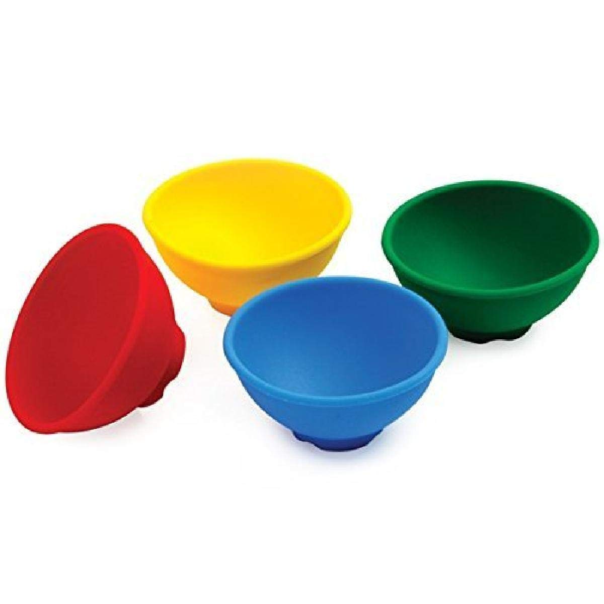 Norpro Silicone Mini Pinch Bowls, Set Of 4, 4-Pack, Multicolor