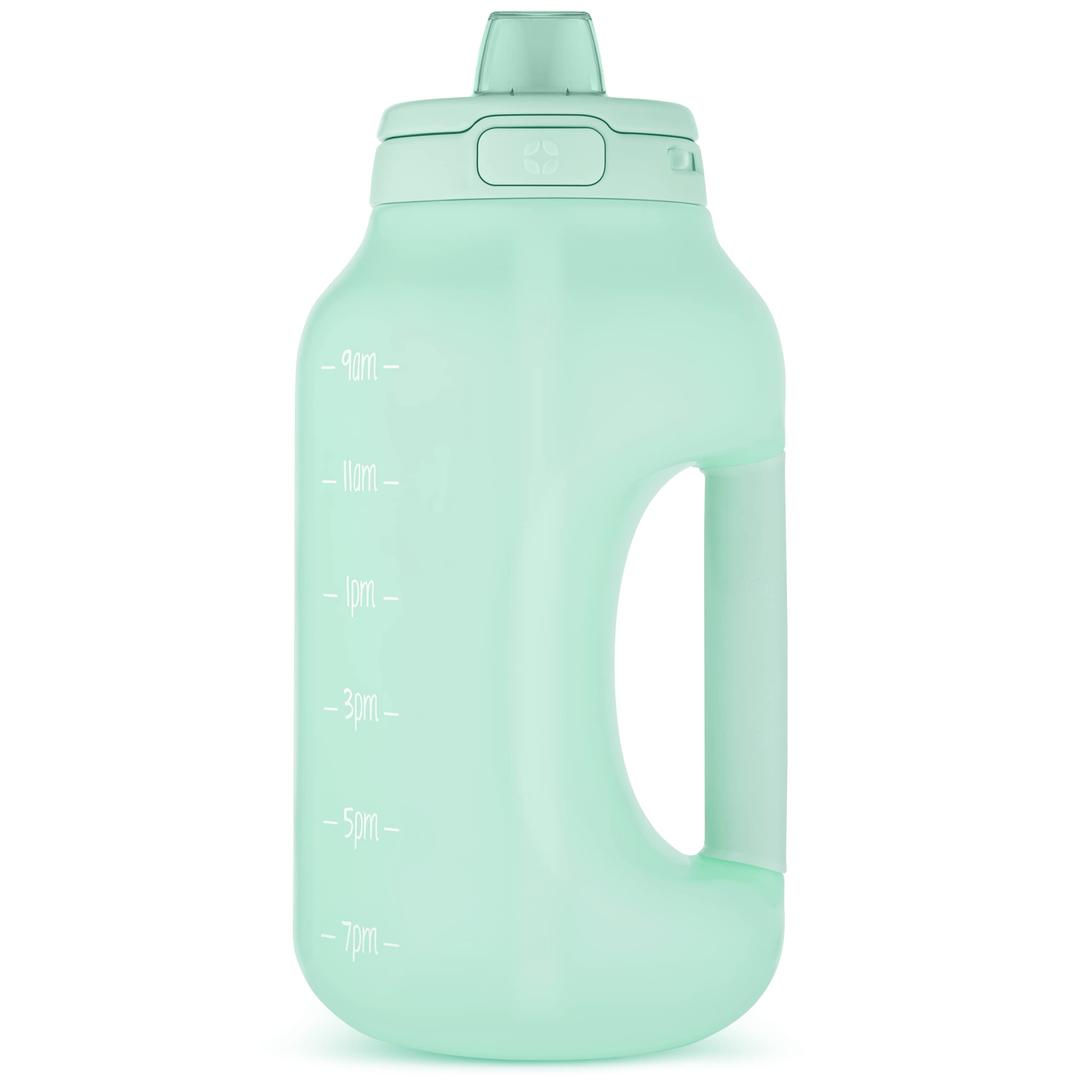 Ello Hydra 64Oz Half Gallon Water Jug With Handle And Motivational Time Markers For All Day Hydration, Plastic Reusable Water Bo