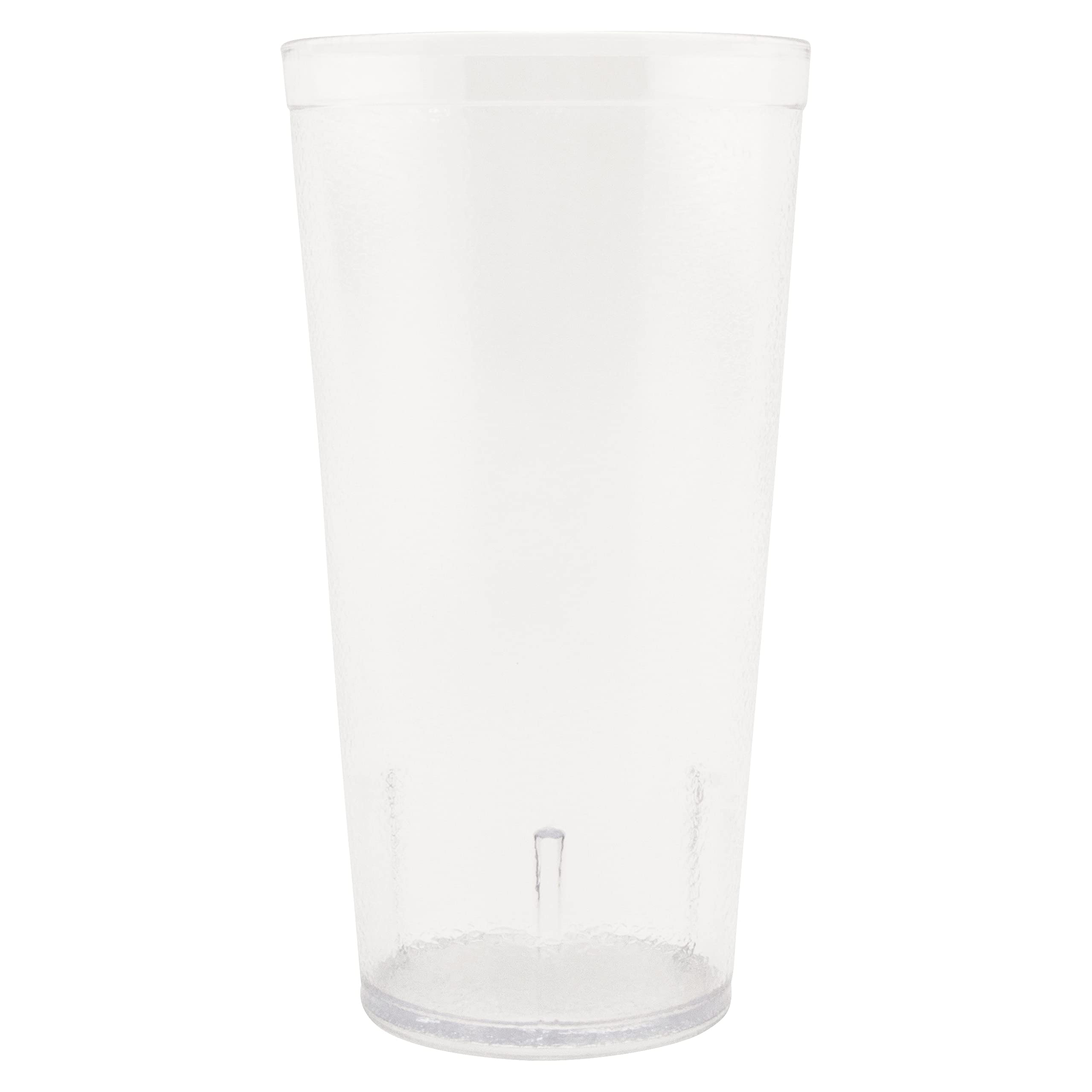 G.E.T. 6632-1-CL-EC Heavy-Duty Plastic Restaurant Tumblers, 32 Ounce, Clear (Set of 4)