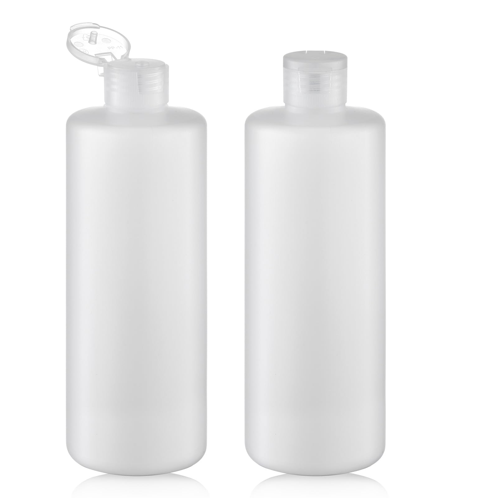 Lulupack Travel Bottles For Toiletries 13.5 Oz - Travel Size Shampoo And Plastic Containers Tsa Approved - Empty Squeeze Sanitiz